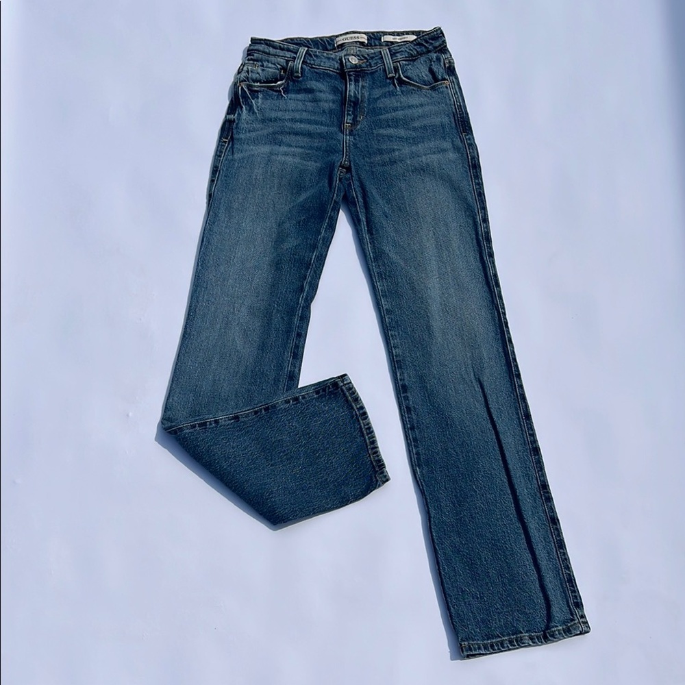 Guess Dark Blue Straight Leg Jeans